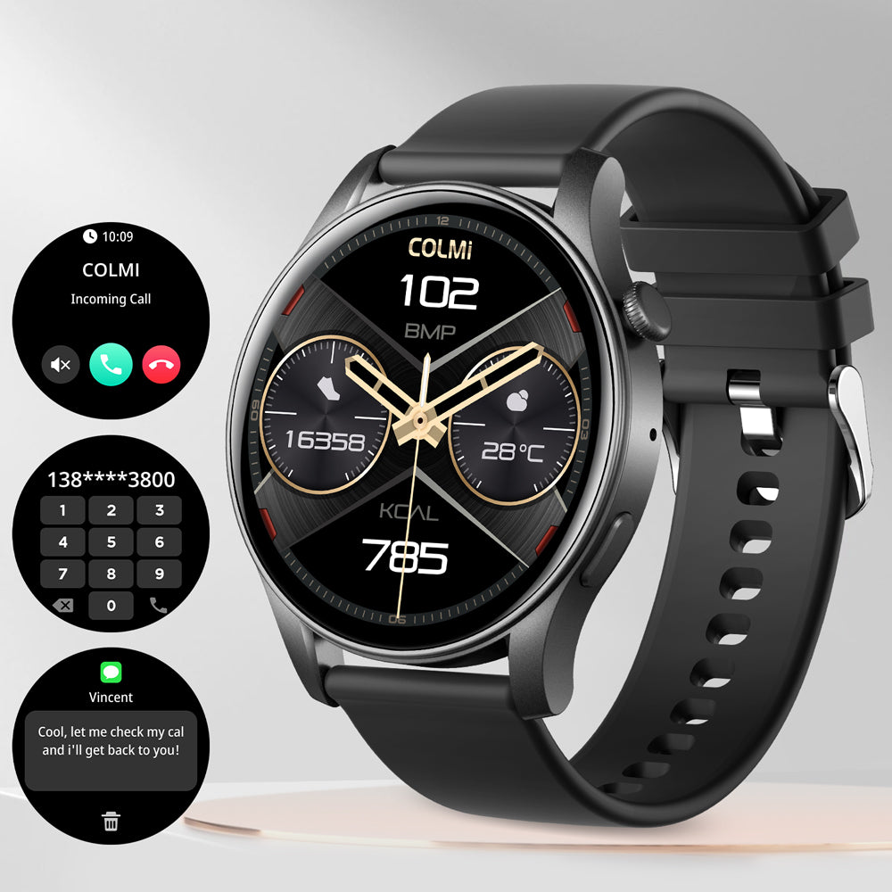 ჭკვიანი საათი AMOLED დისპლეით და Bluetooth-ით დარეკვით Colmi V73-ის ჭკვიანი საათი
